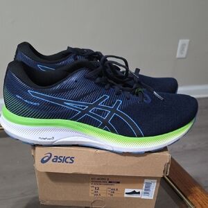 ASICS GT-4000 3 Navy and Lime Athletic Shoes